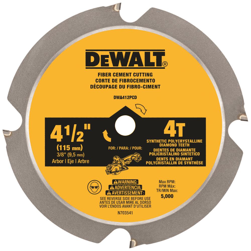 DEWALT 4-1/2 In. 4T PCD Saw Blade - Ascmtools