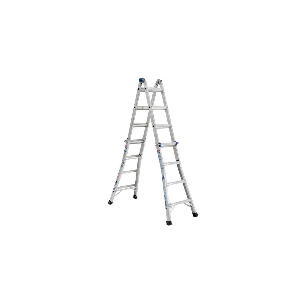 Werner 18 Ft. Reach Height Type IA Aluminum Multi-Position Ladder - Ascmtools