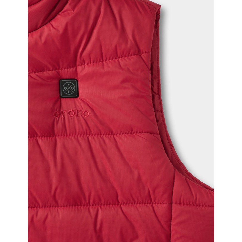 ORORO Mens Red Classic Heated Vest Kit 2X - Ascmtools