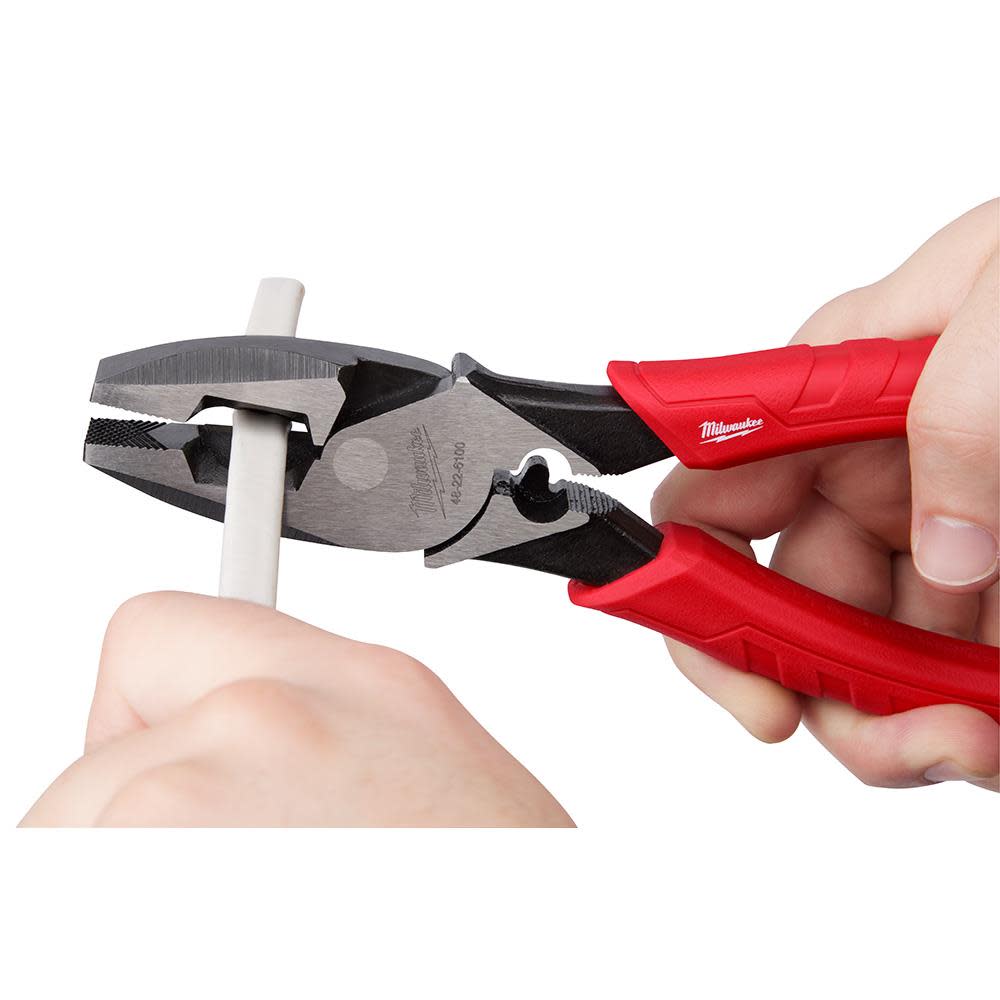 Milwaukee 9 in. High Leverage Lineman’s Pliers with Crimper - Ascmtools