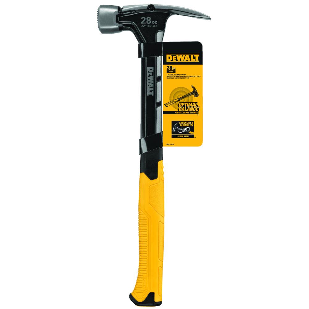 DEWALT 28 oz. 1pc. Steel Framing Hammer - Ascmtools