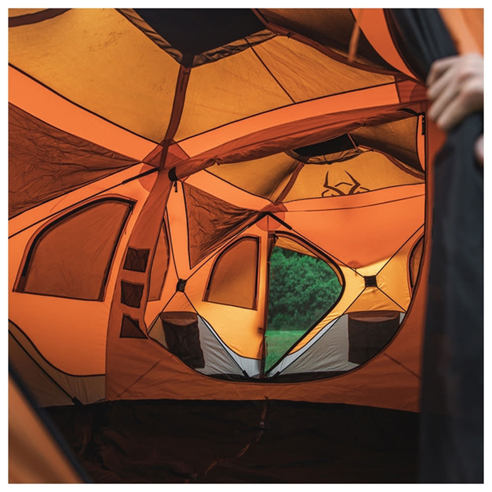 Gazelle T8 Hub 8 Person Camping Tent Sunset Orange - Ascmtools