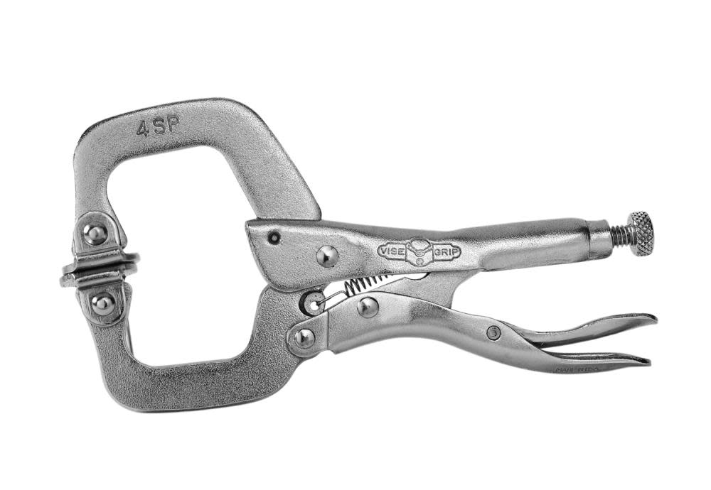Irwin 4 In. Locking Clamp with Swivel Pads - Ascmtools
