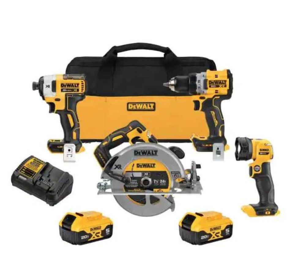 DEWALT 20V MAX XR 4 Tool Combo Kit - Ascmtools