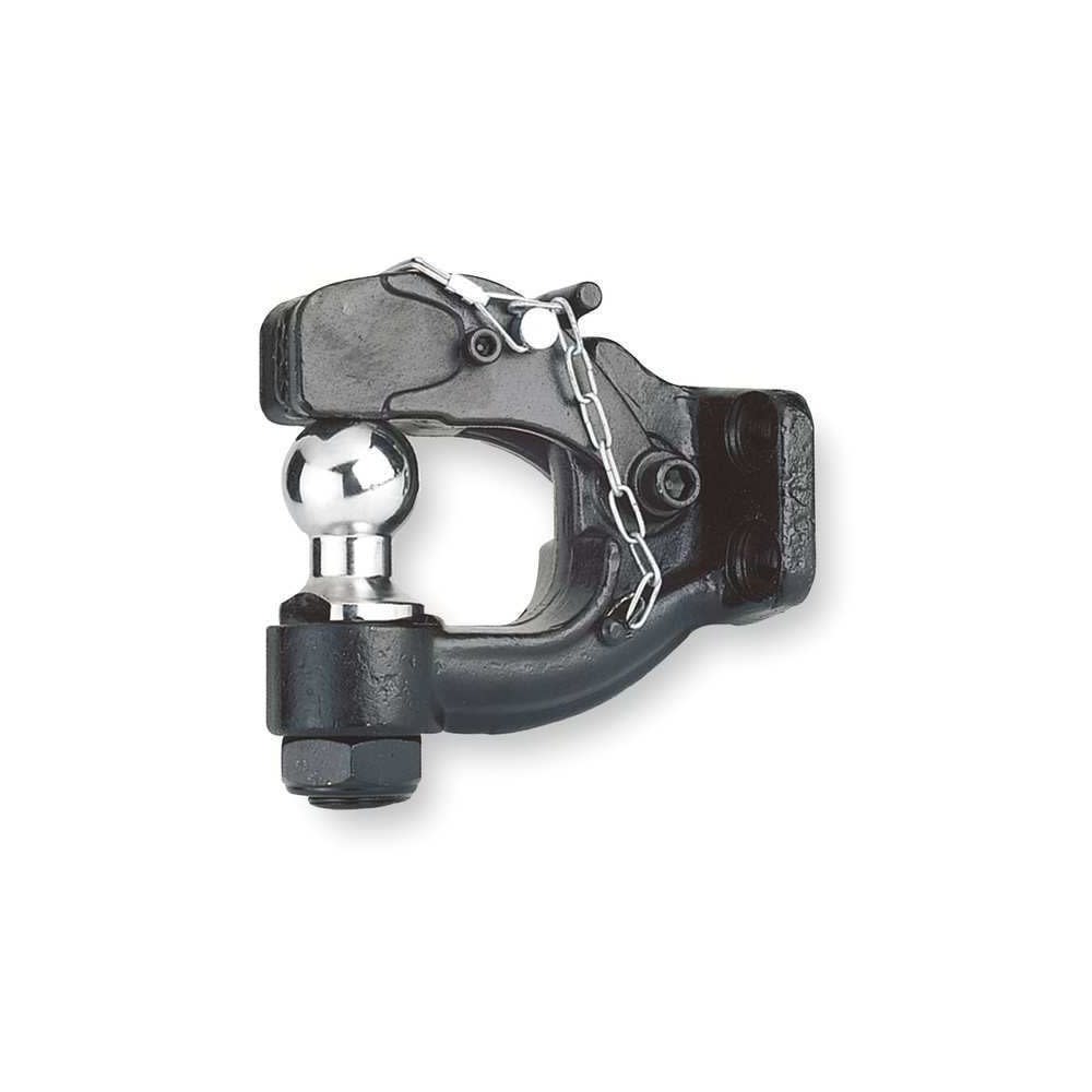 Reese 2″ 16000 lbs Black Steel Combination Pintle Hook & Ball - Ascmtools