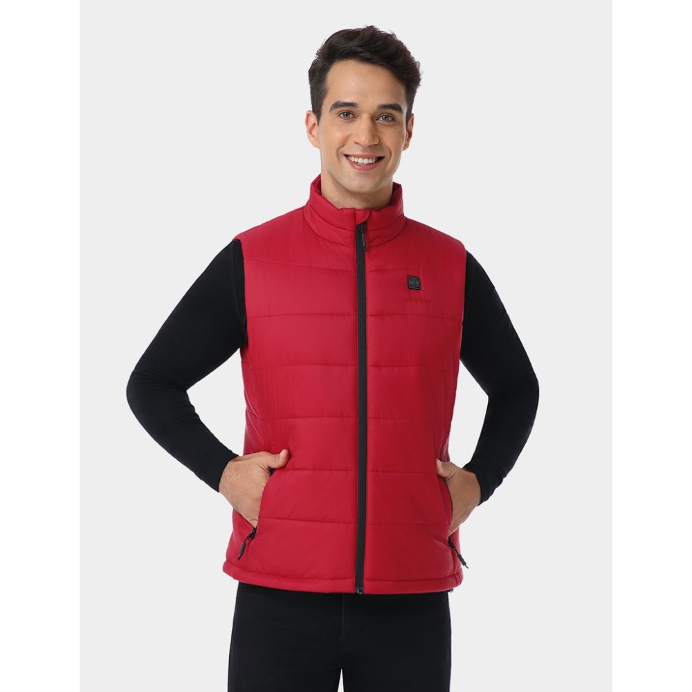 ORORO Mens Red Classic Heated Vest Kit 2X - Ascmtools