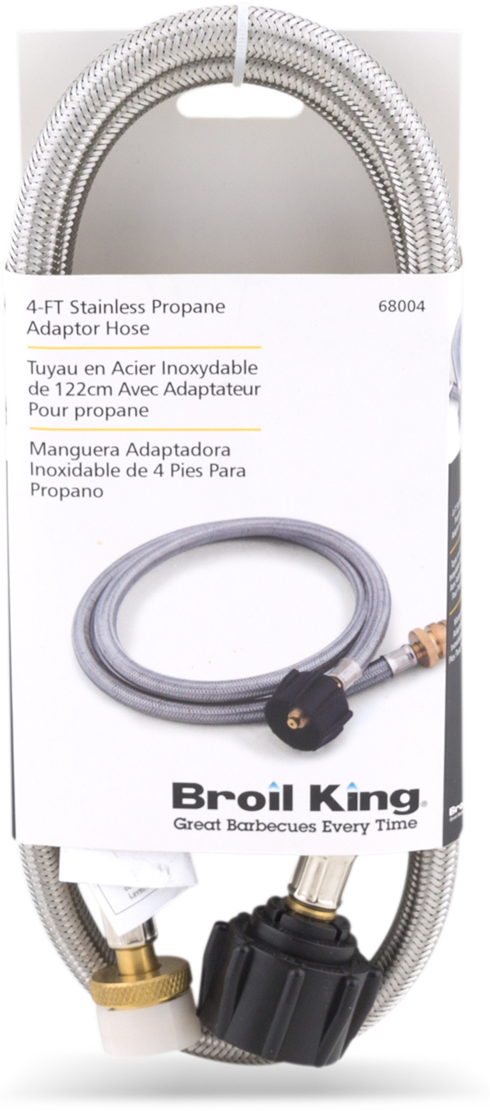 Broil King Braided Stainless 4-Ft Adapter Hose - Ascmtools