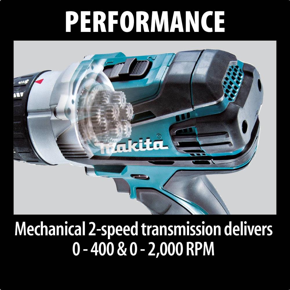 Makita 18V LXT Lithium-Ion Cordless 1/2 in. Hammer Driver Drill (Tool only) - Ascmtools