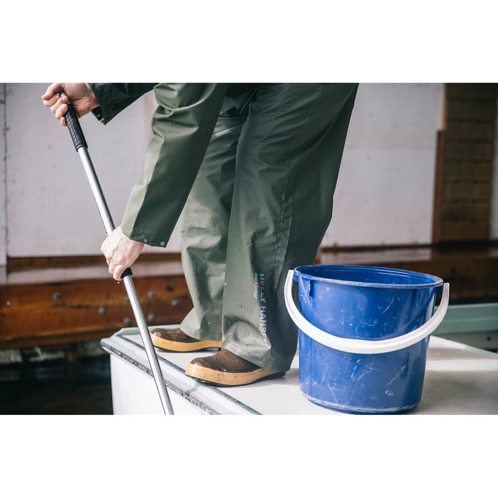 Helly Hansen Mandal Rain Jacket Polyester Army Green 4X - Ascmtools