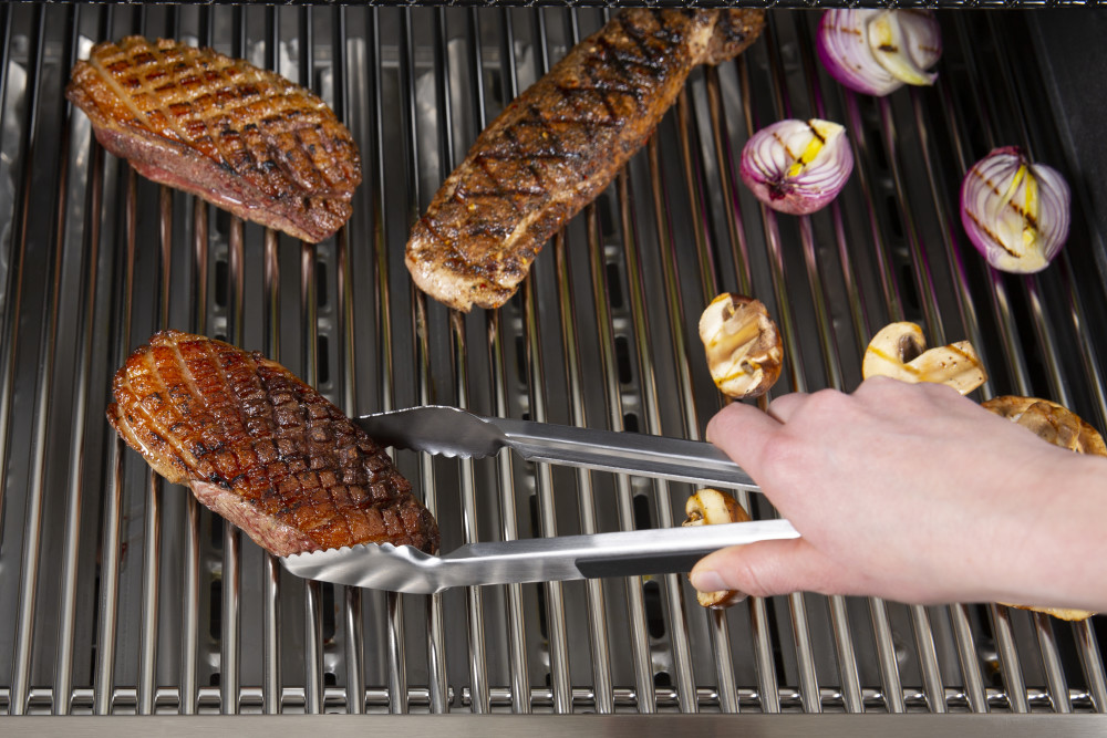 Broil King 12 in Stainless Steel Baron Precision Baron Tongs - Ascmtools