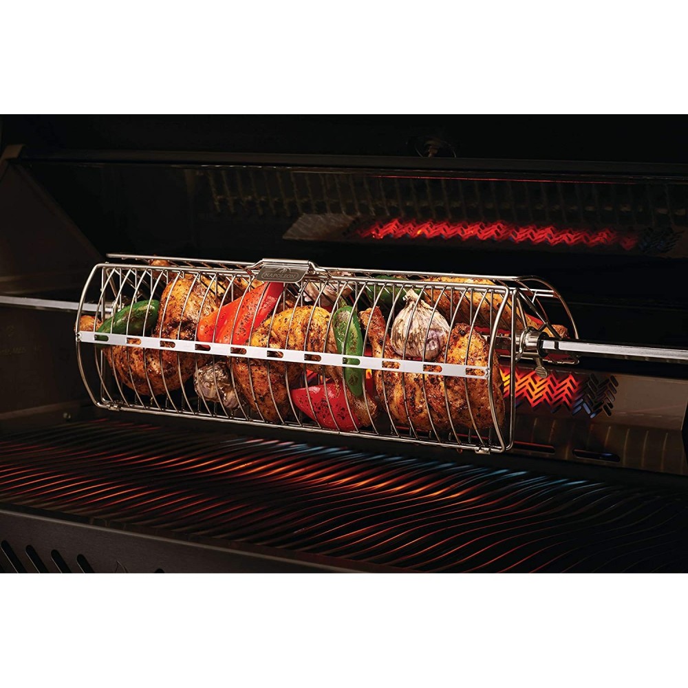 Napoleon Rotisserie Rack Stainless Steel Dual Cage - Ascmtools