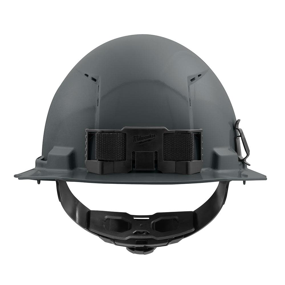 Milwaukee Gray Full Brim Vented Hard Hat with 4pt Ratcheting Suspension Type 1 Class C - Ascmtools