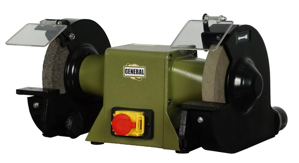 General International 1/2HP 6″ 1400 to 1750 RPM Industrial Bench Grinder - Ascmtools