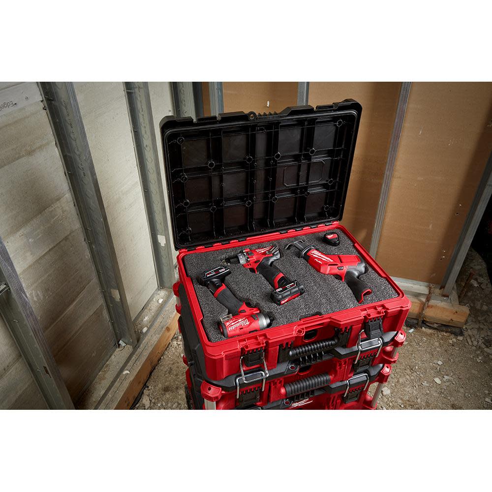 Milwaukee PACKOUT Tool Case with Foam Insert - Ascmtools