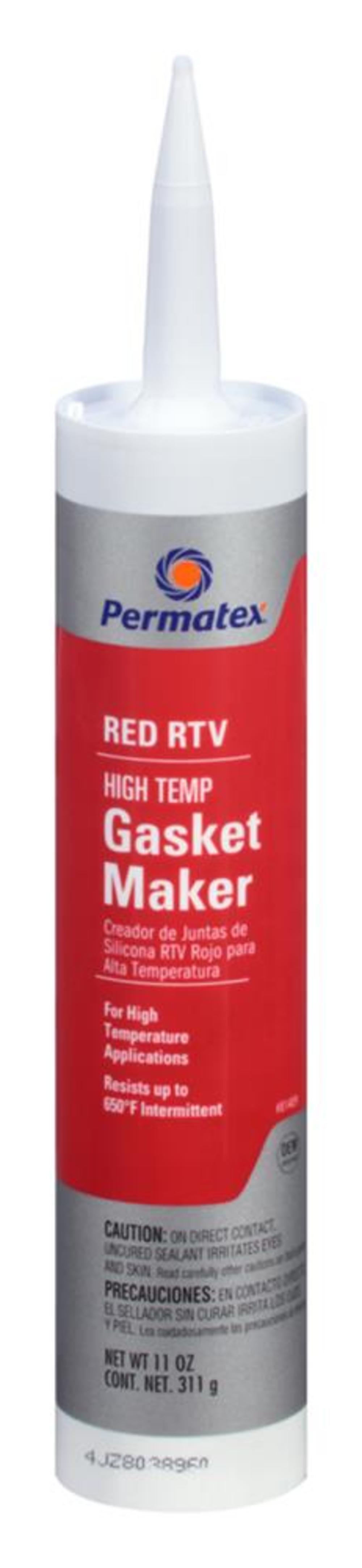 Permatex High-Temp Red RTV Silicone Gasket Maker - Ascmtools