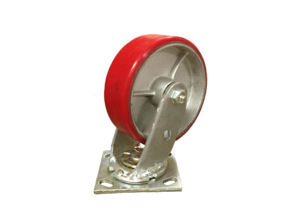 EZ Roll Casters Polyurethane On Steel Caster - Ascmtools