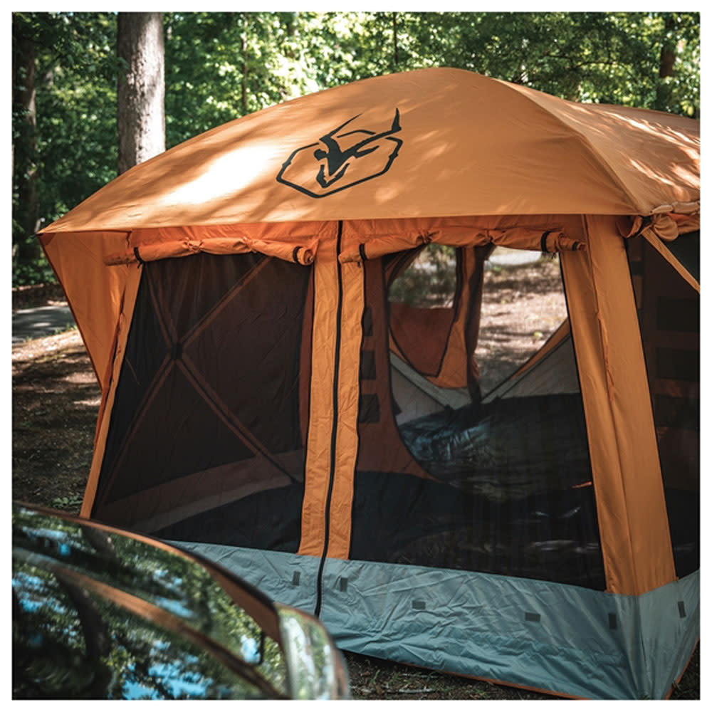 Gazelle T4 Plus 8 Person with Screen Room Camping Tent Sunset Orange - Ascmtools
