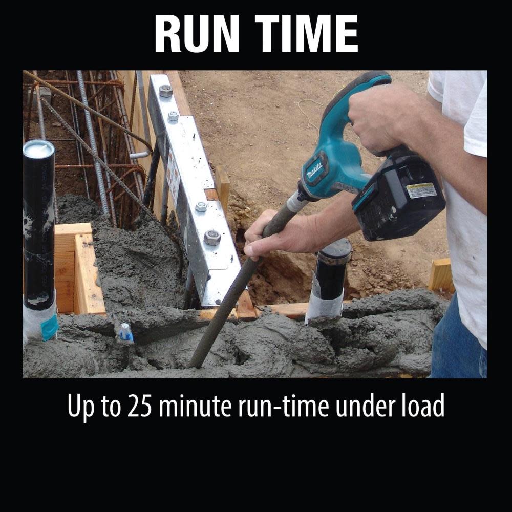 Makita 18V LXT Lithium-Ion Cordless 4 ft. Concrete Vibrator (Tool only) - Ascmtools