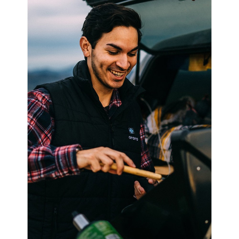 ORORO Mens Black Classic Heated Vest Kit XL - Ascmtools