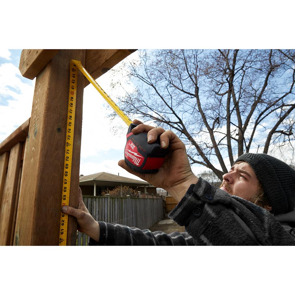 Milwaukee 5M/16Ft Wide Blade Tape Measure - Ascmtools