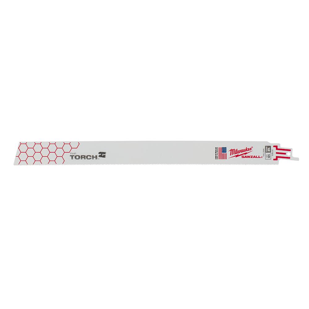 Milwaukee 12 in. 18 TPI THE TORCH SAWZALL Blade 25PK - Ascmtools