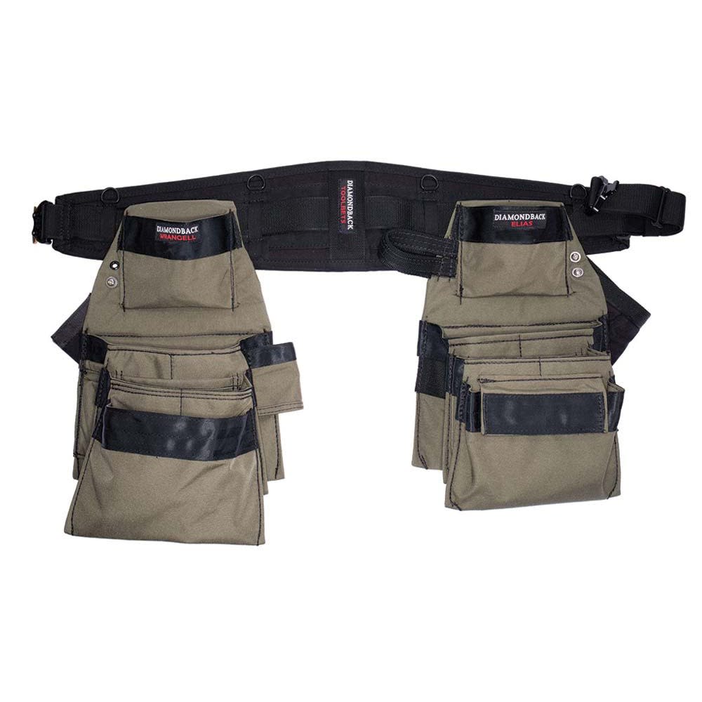 Diamondback Toolbelts 6″ Small Ranger Green Denali 2.0 Tool Belt - Ascmtools