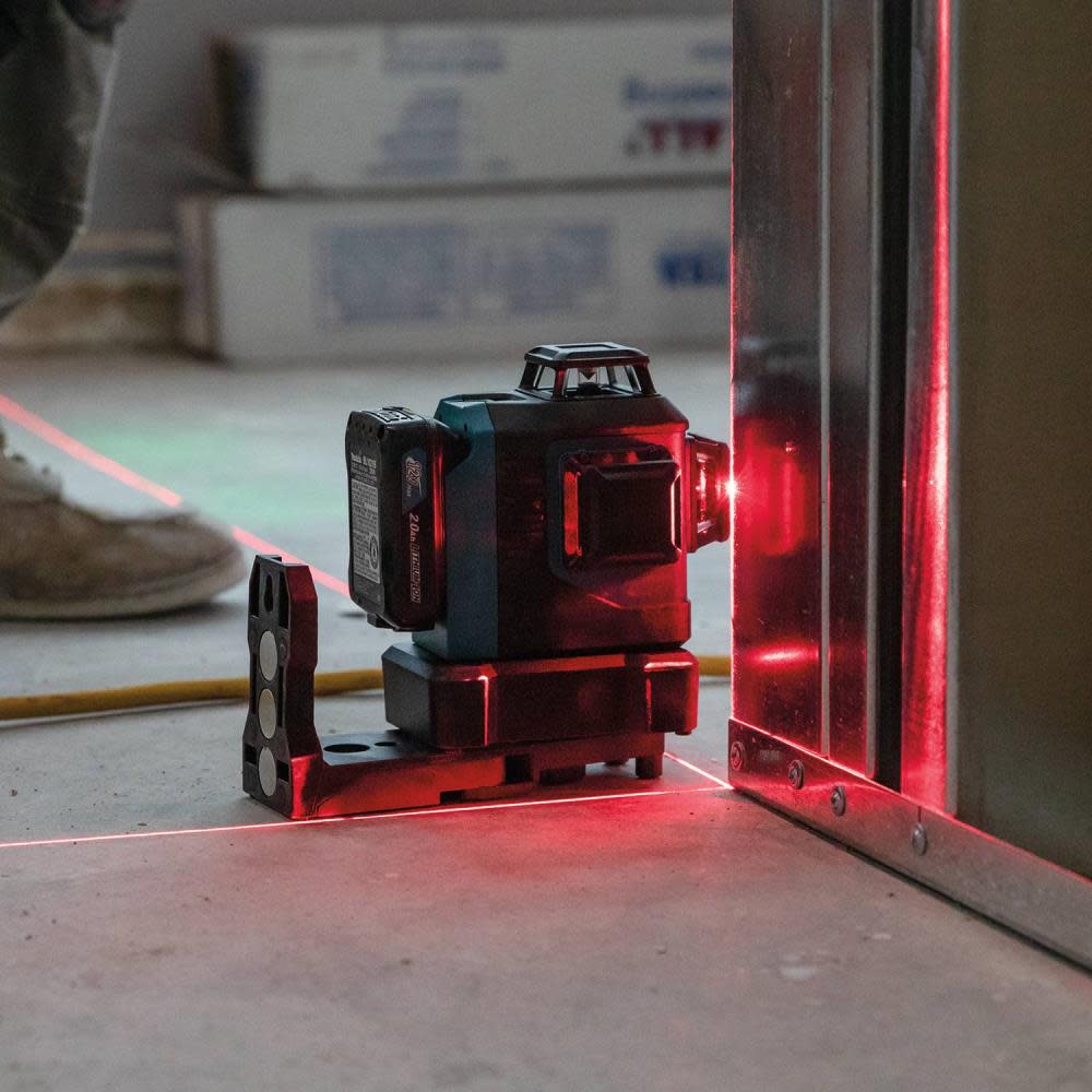 Makita 12V max CXT Self Leveling 360 3 Plane Red Laser Kit - Ascmtools