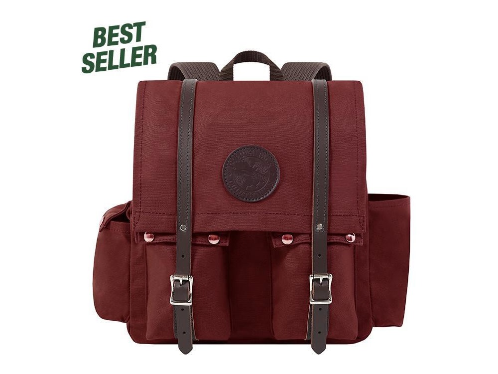 Duluth Pack 15 Liter Capacity Burgundy Canvas Urban Pack - Ascmtools