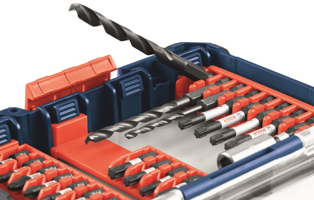 Bosch 8 pc Impact Tough Black Oxide Drill Bits with Clip for Custom Case System - Ascmtools