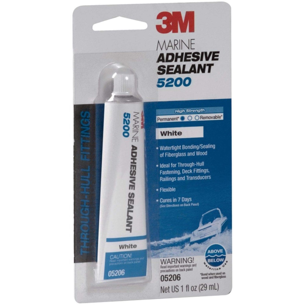 3M 1oz 5200 Series White Marine Adhesive Sealant - Ascmtools