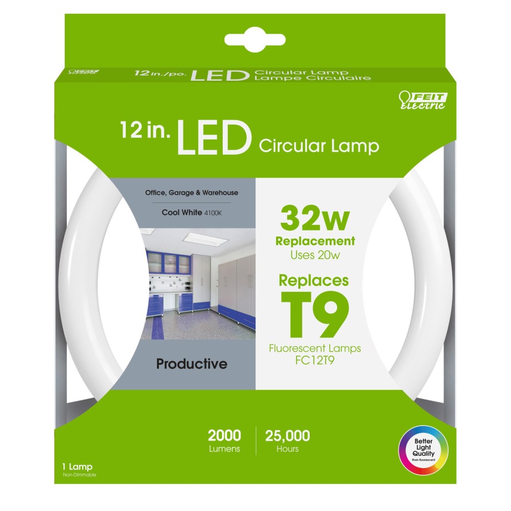 Feit Electric 12″ T9 Fluorescent Plug & Play LED Bulb 1pk - Ascmtools