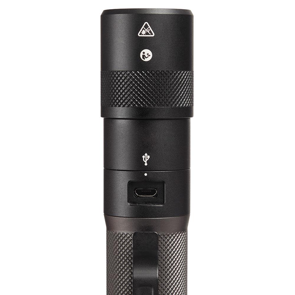 Milwaukee USB Rechargeable 1100L Twist Focus Flashlight - Ascmtools