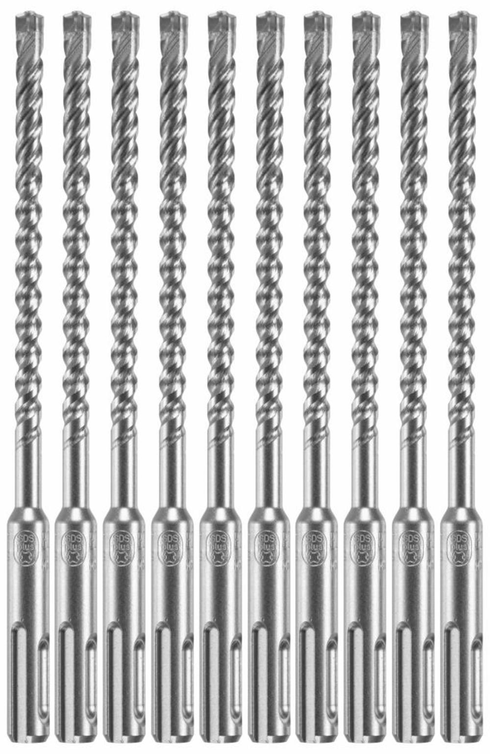 Bosch 10pc 1/4″ x 4″ x 6″ SDS plus Bulldog Xtreme Carbide Rotary Hammer Drill Bits - Ascmtools