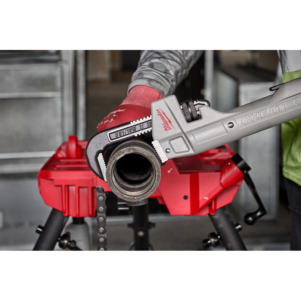 Milwaukee CHEATER Adaptable Pipe Wrench Aluminum - Ascmtools