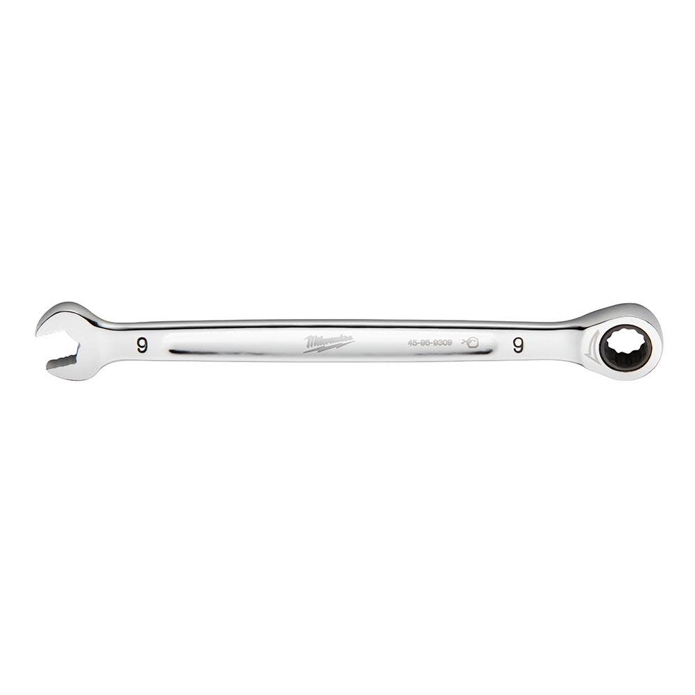 Milwaukee Ratcheting Combination Wrench 9mm Metric - Ascmtools