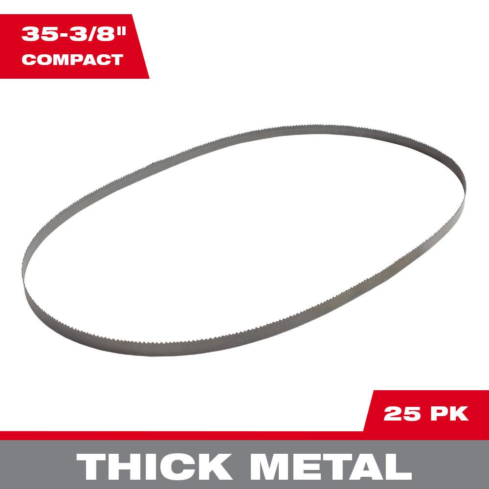 Milwaukee 10 TPI Compact Band Saw Blades 25-Pack - Ascmtools