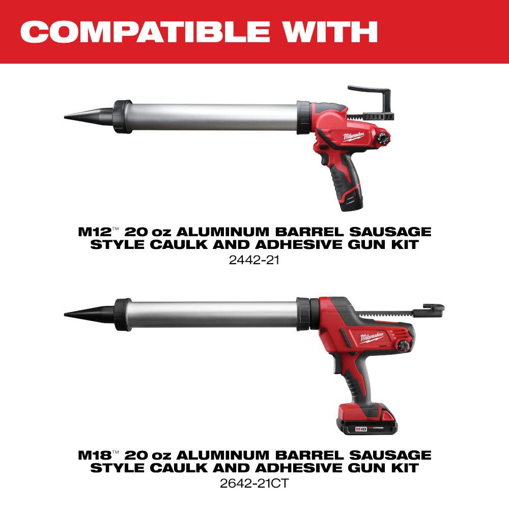 Milwaukee M12 Sausage Caulk Gun Kit - Ascmtools