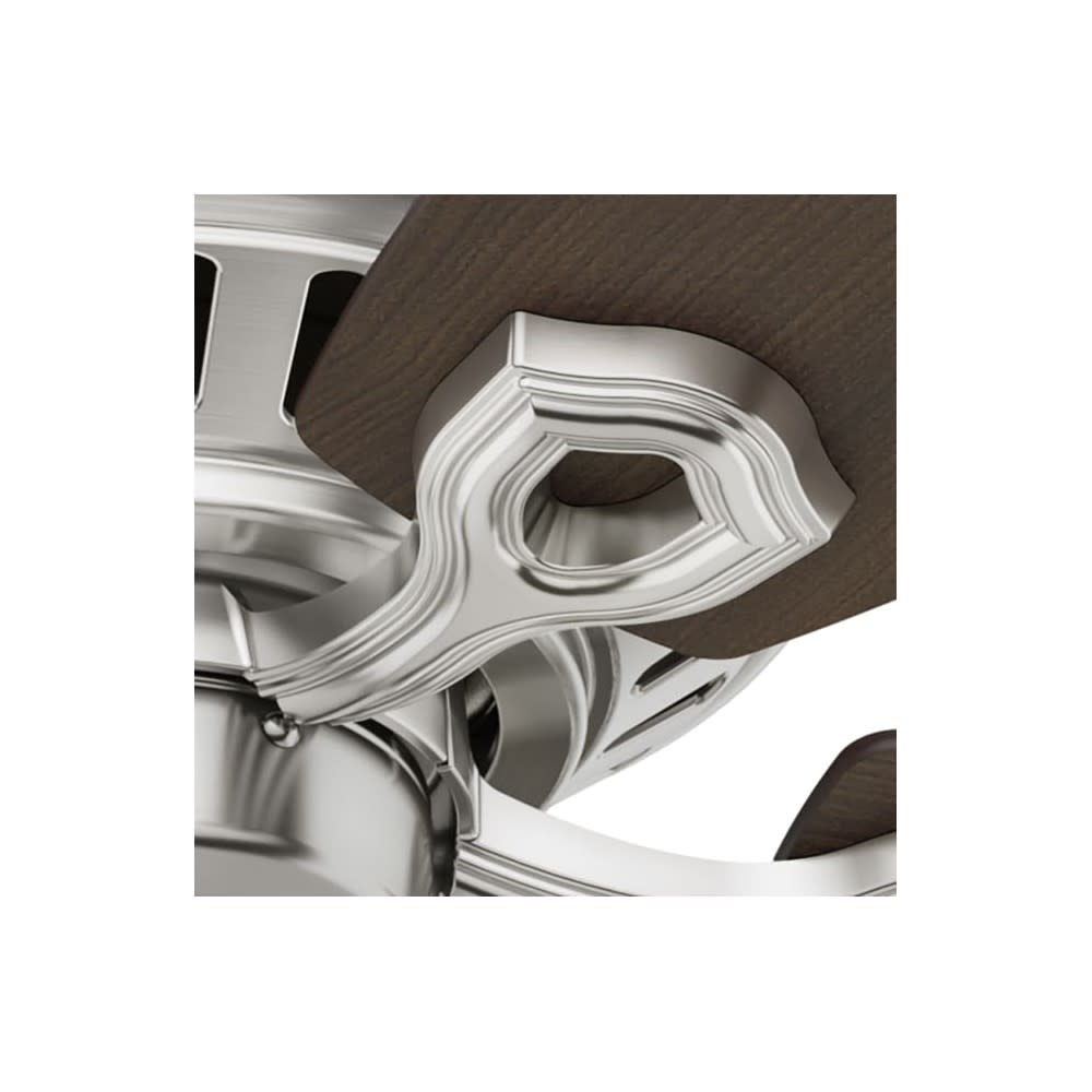 Hunter Fan Builder Ceiling Fan 52″ Brushed Nickel Brazilian Cherry - Ascmtools