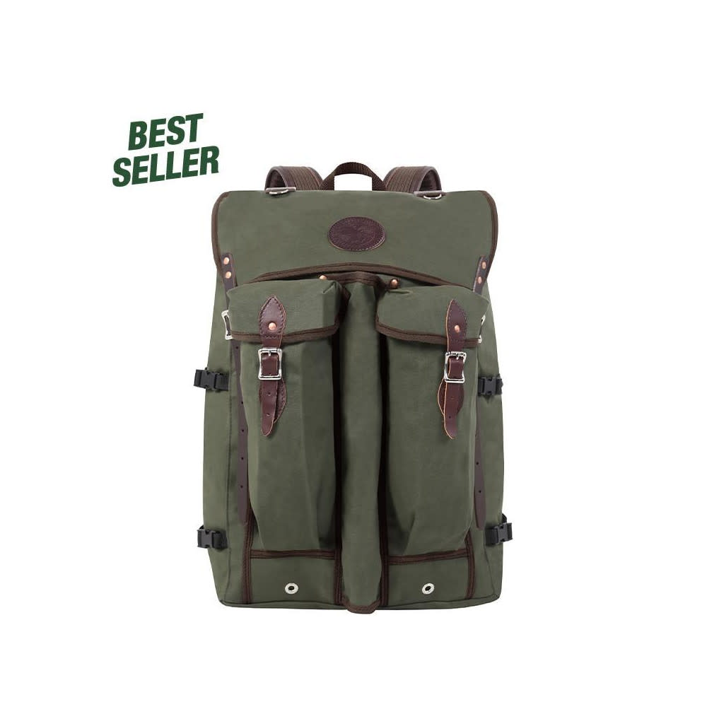 Duluth Pack 57 Liter Capacity Olive Drab Canvas Bushcrafter Backpack - Ascmtools