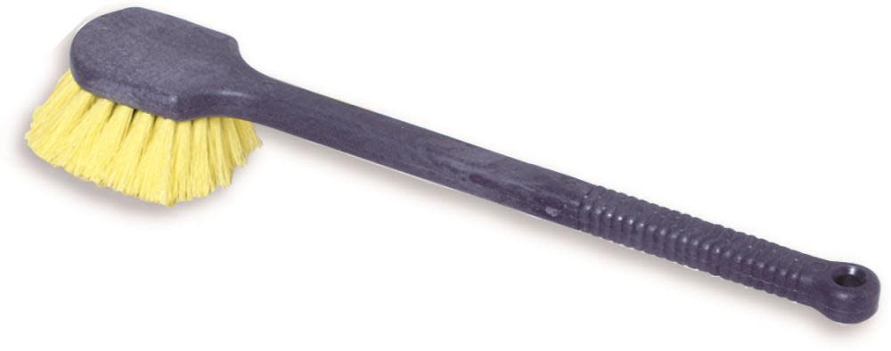 Rubbermaid Long Plastic Handle Utility Brush Synthetic Fill - Ascmtools