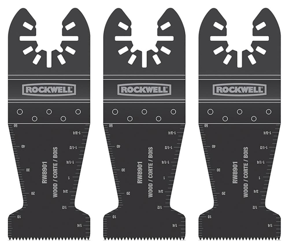 Rockwell 3-Pack High Carbon Steel Oscillating Tool Blades - Ascmtools