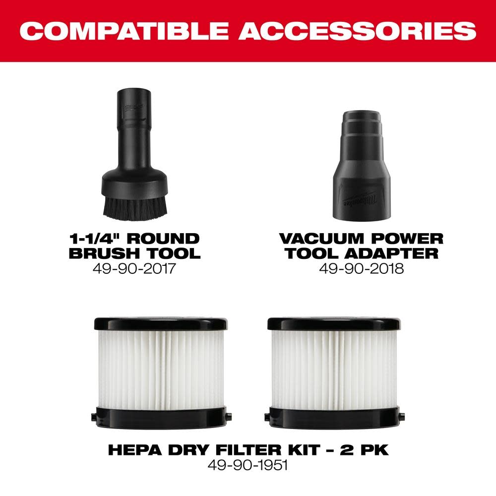 Milwaukee M18 Compact Vacuum - Ascmtools