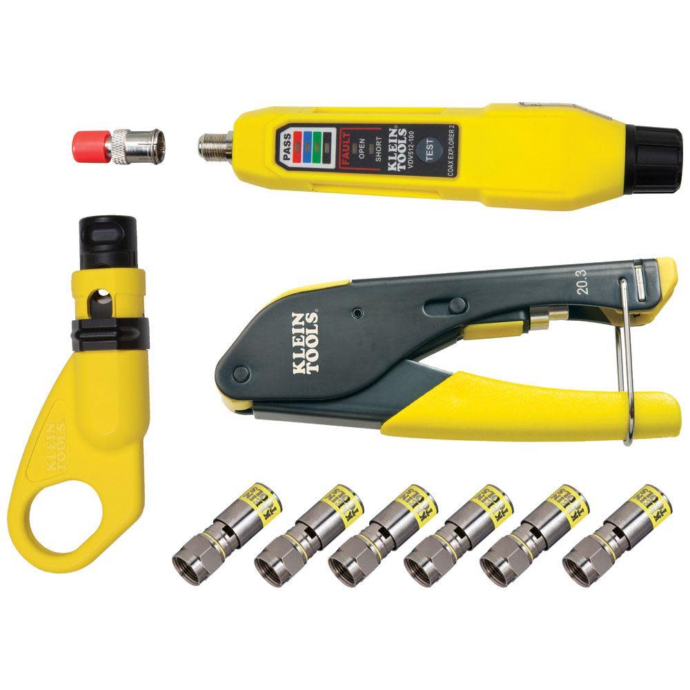 Klein Tools Coax Installation & Test Kit - Ascmtools