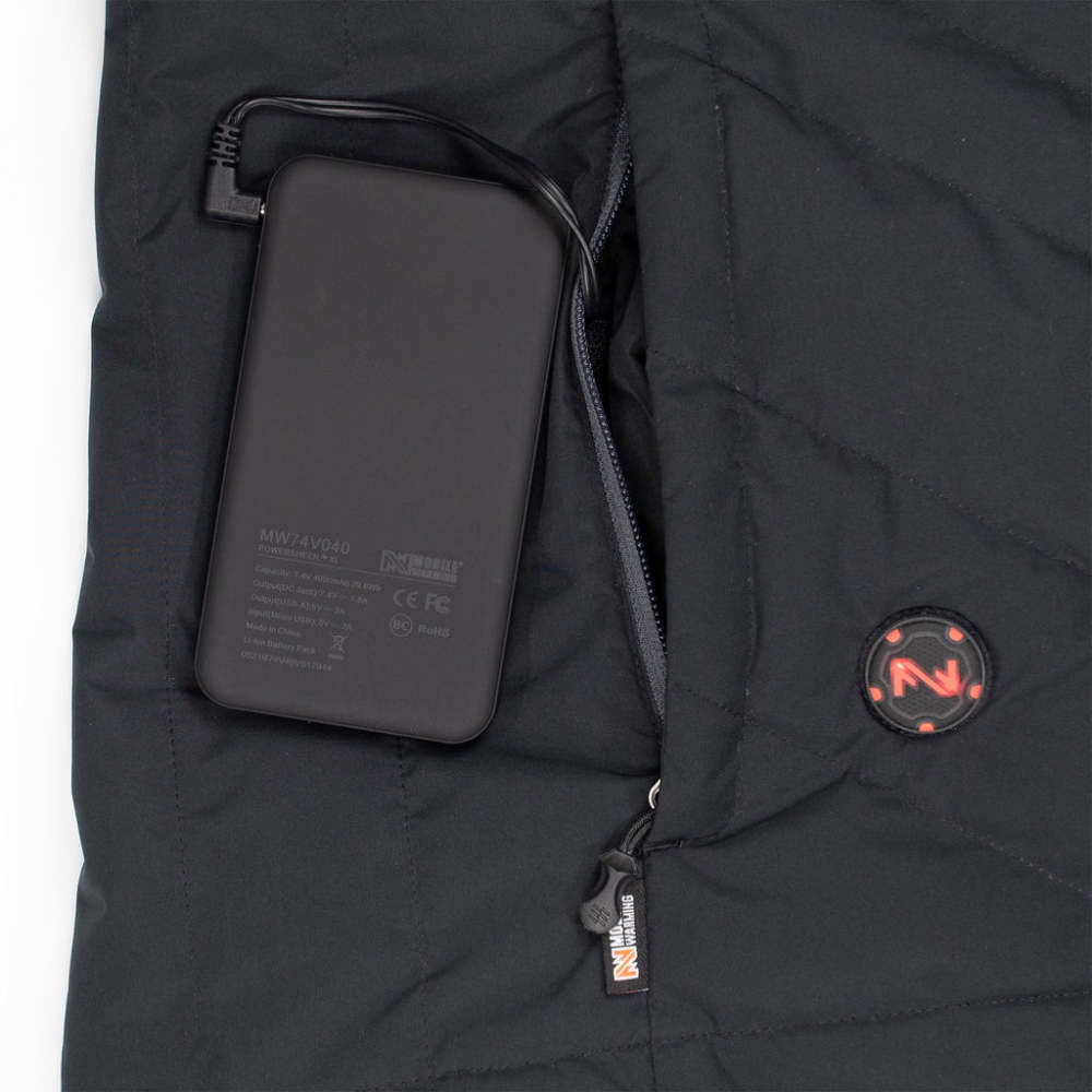 Mobile Warming 7.4V Crest Heated Jacket Womens Black XS - Ascmtools