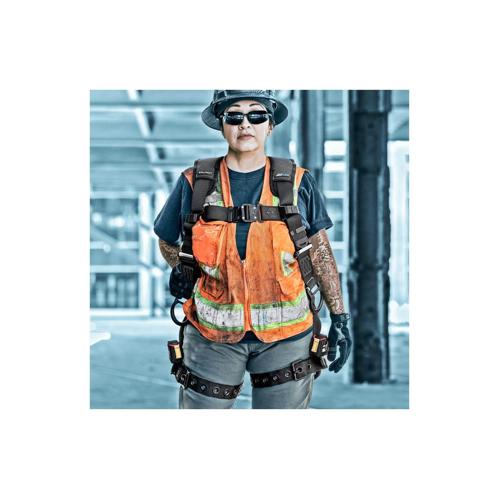 Falltech 1D Womens Full Body Harness with QC Chest Buckle Small - Ascmtools