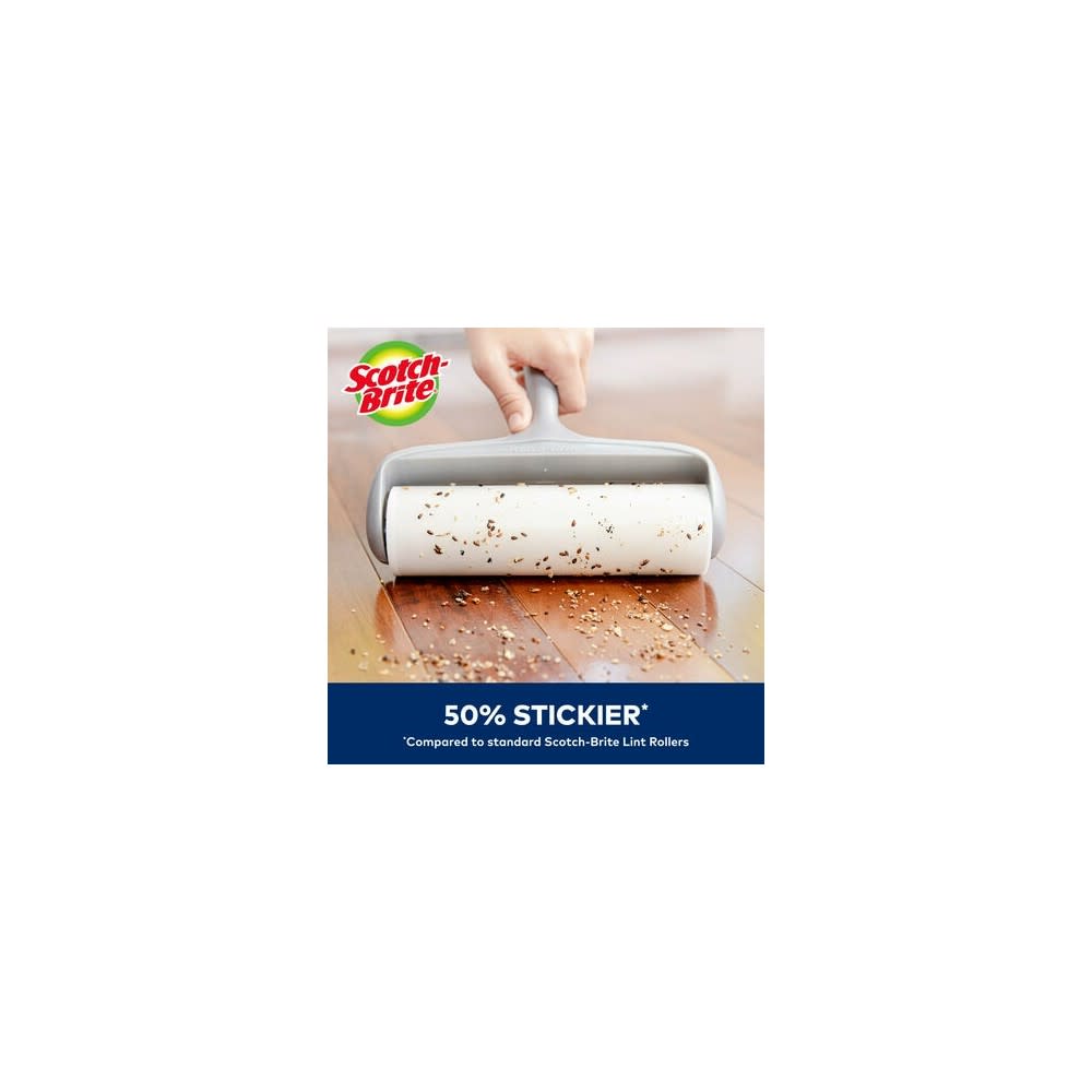 3M Scotch Brite 8″ 50% Stickier Large Surface Lint Roller - Ascmtools