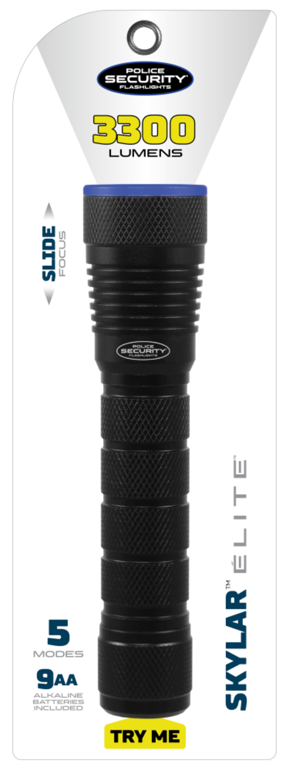 Police Security Skylar 9AA Flashlight - Ascmtools