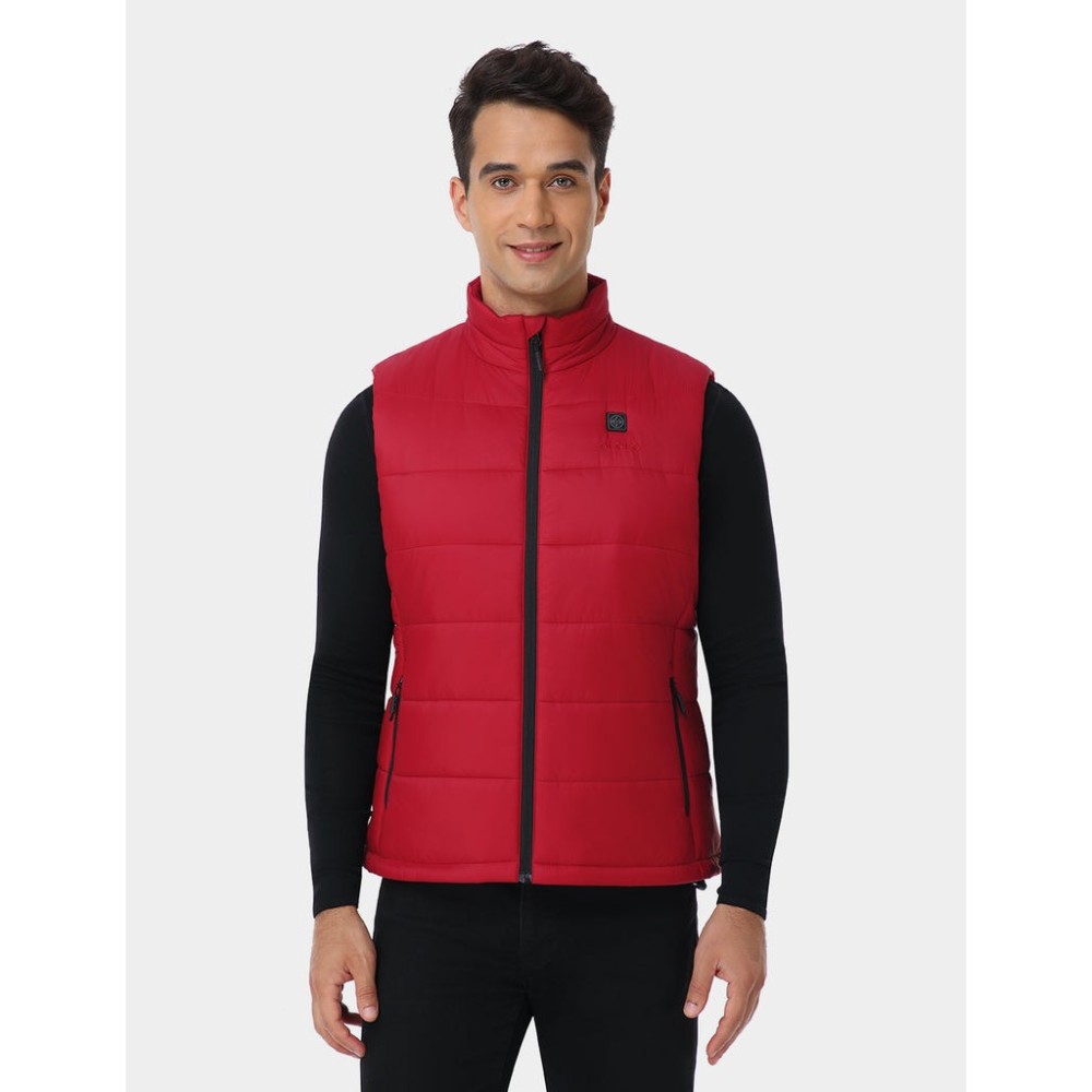 ORORO Mens Red Classic Heated Vest Kit 2X - Ascmtools