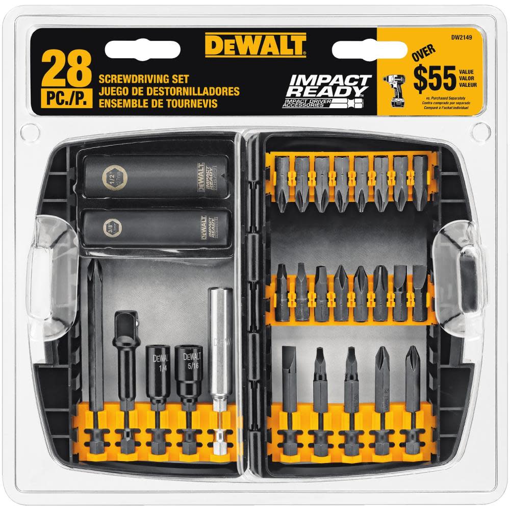 DEWALT 28 Pc Impact Driver Accessory Set (DW2149) - Ascmtools