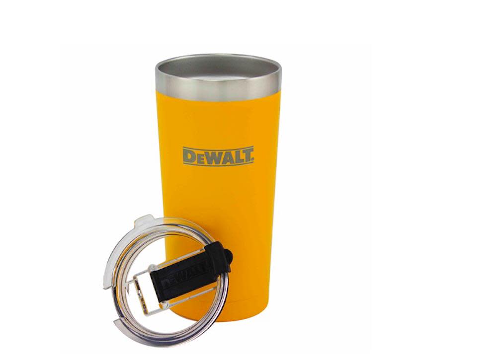 DEWALT 20 Oz. Yellow Powder Coated Tumbler - Ascmtools
